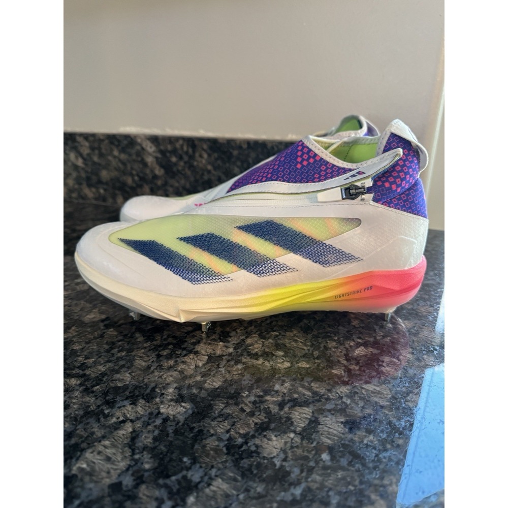 Adidas Adizero Impact+ Warp Speed White Baseball Cleats, Size 8.5  IG3488 New